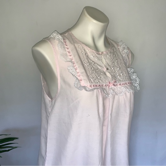 v i n t a g e :: Lace Embroidered Cottagecore Nightgown Soft Girl - Picture 5 of 13